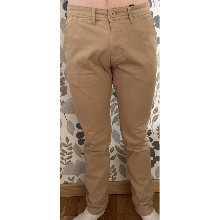 Pantalon chino beige